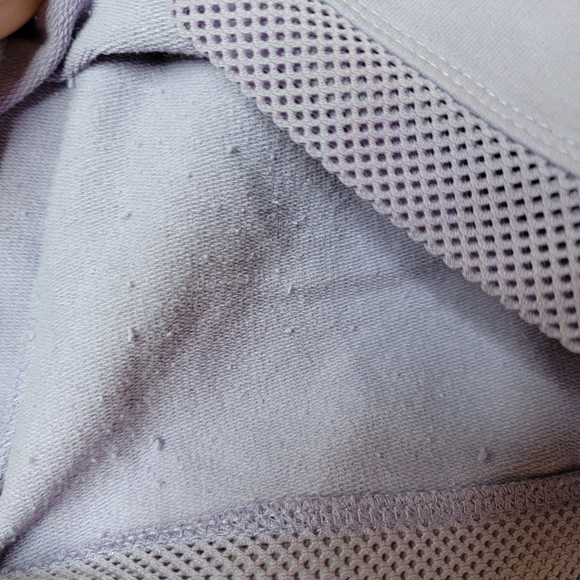 Bebe cotton blend drawstring shorts in lavender size medium - Picture 3 of 7